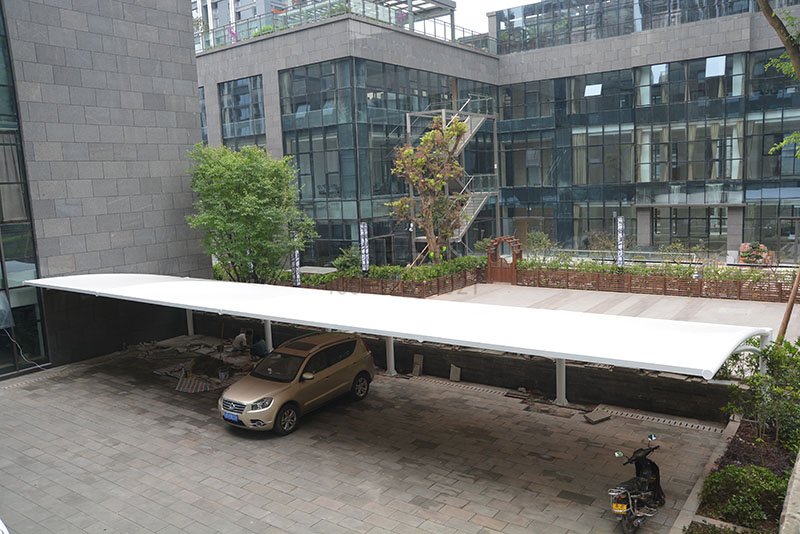 华硕建筑公司车棚